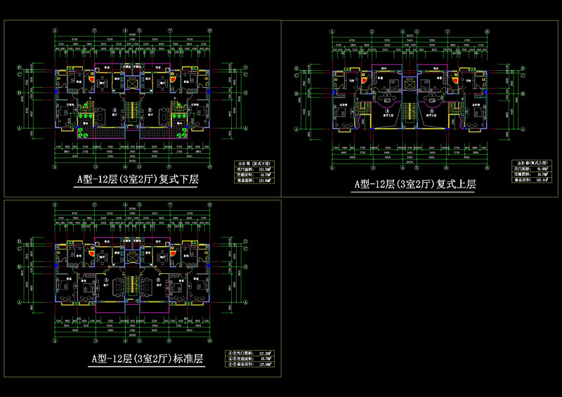 一梯二户高层cad<a href=https://www.yitu.cn/su/7212.html target=_blank class=infotextkey>户型</a>图