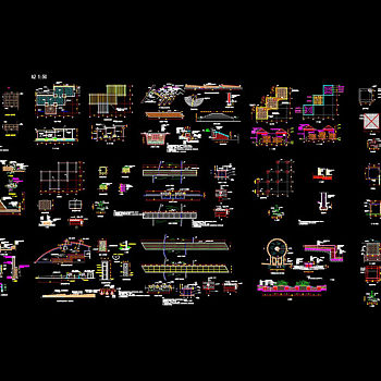 经典园林施工图cad图纸