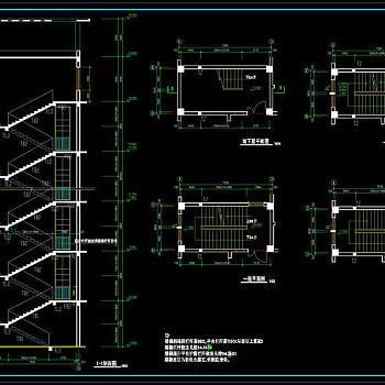 楼梯cad图纸