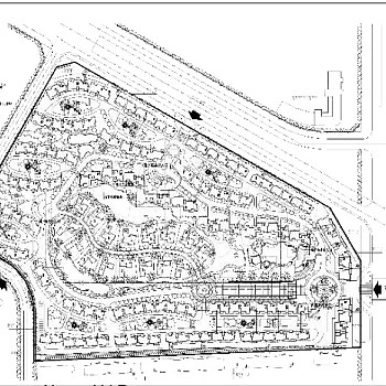小区总平面cad图纸