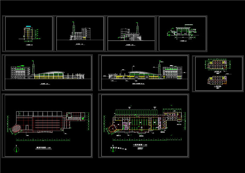 二级<a href=https://www.yitu.cn/sketchup/qiche/index.html target=_blank class=infotextkey><a href=https://www.yitu.cn/su/7056.html target=_blank class=infotextkey>汽车</a></a>站方案CAD<a href=https://www.yitu.cn/su/7937.html target=_blank class=infotextkey>图纸</a>