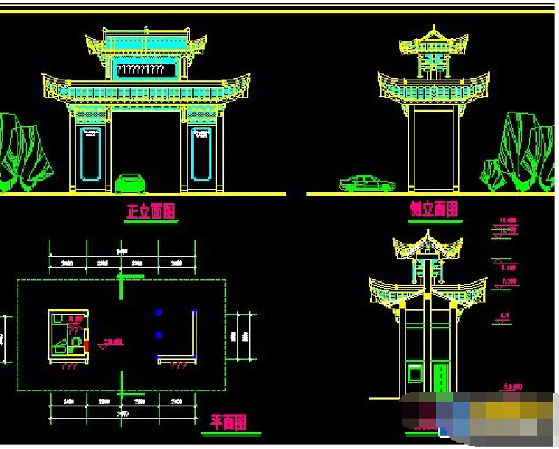 某古建筑cad<a href=https://www.yitu.cn/su/7937.html target=_blank class=infotextkey>图纸</a>