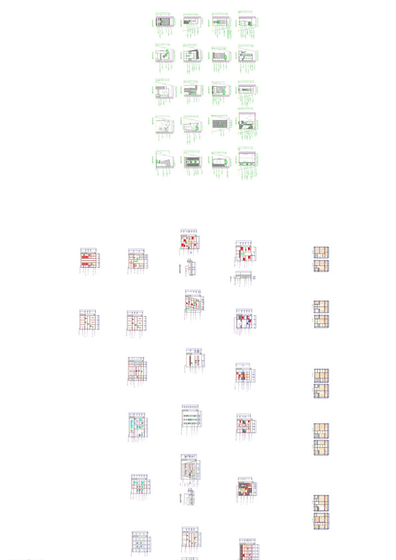 CAD柜子立面图大全图片