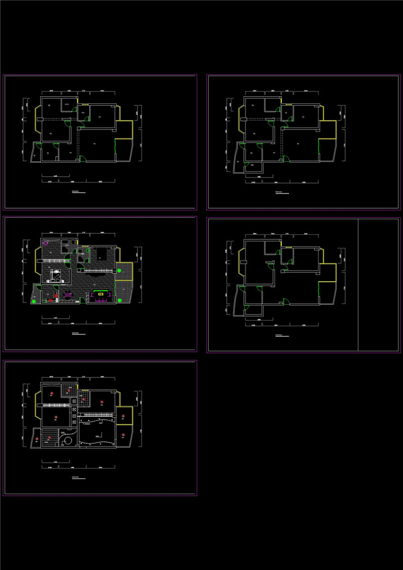 某城家装cad<a href=https://www.yitu.cn/su/7590.html target=_blank class=infotextkey>设计</a>方案CAD<a href=https://www.yitu.cn/su/7937.html target=_blank class=infotextkey>图纸</a>