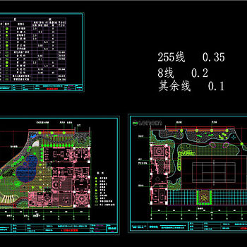 绿化配置CAD景观图纸