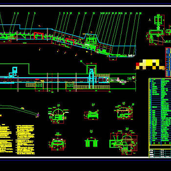 煤矿主井皮带机CAD机械图纸