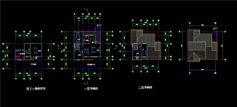 日式别墅方案cad<a href=https://www.yitu.cn/su/7937.html target=_blank class=infotextkey>图纸</a>