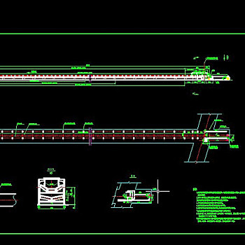 带式输送机CAD机械图纸图片