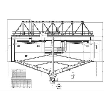 大型洗涤沉降槽CAD总图