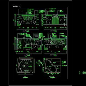 建筑CAD常用千种图块之KTV装修