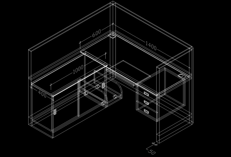 工作桌CAD