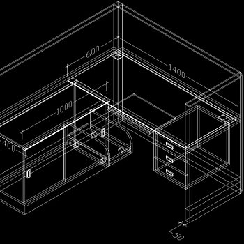 工作桌CAD