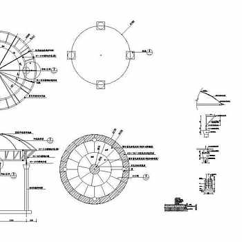 CAD环境景观阳光亭图纸
