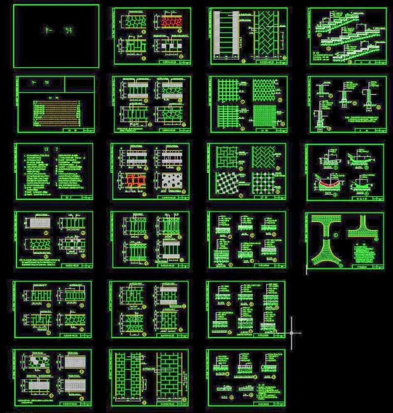 园林道路CAD标准图集