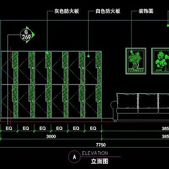 理发店CAD图块图纸