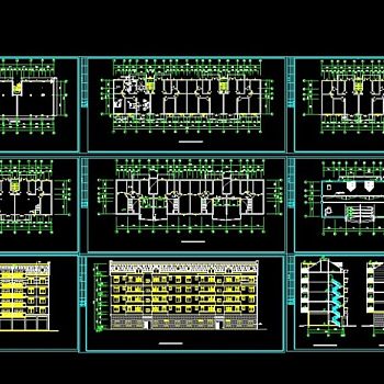 一套完整商住楼方案cad设计施工图