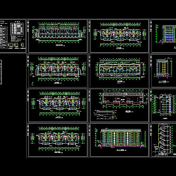 九龙园多层住宅楼cad建施图
