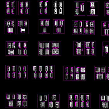 装饰门cad图纸