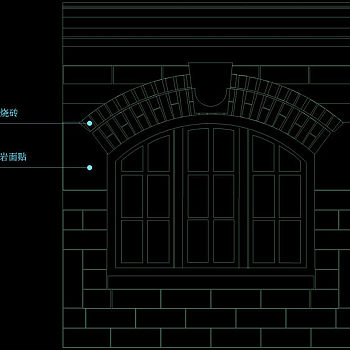 欧式大门cad图纸素材