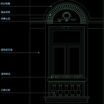 大门cad图块素材