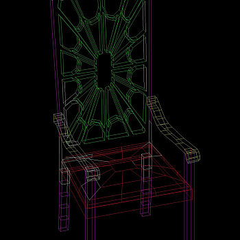 椅子素材模型cad图