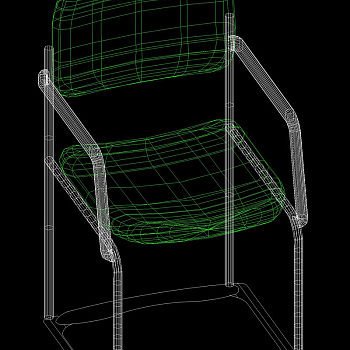靠背座椅cad素材