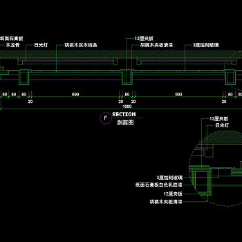 玻璃节点cad图纸