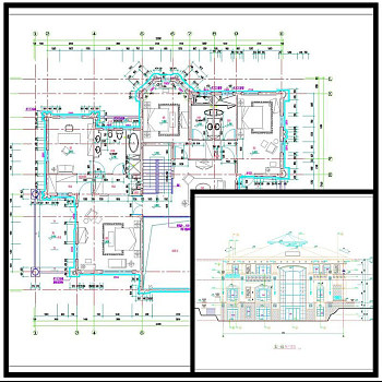 别墅施工CAD图