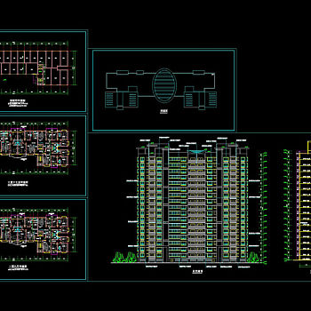 高层住宅楼方案cad图纸