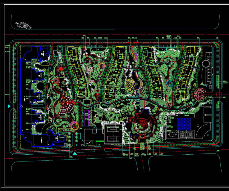综合<a href=https://www.yitu.cn/su/7987.html target=_blank class=infotextkey>小区</a>cad景观素材