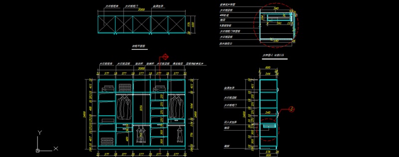 <a href=https://www.yitu.cn/sketchup/yigui/index.html target=_blank class=infotextkey>衣柜</a>CAD详图图片