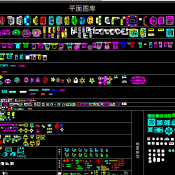 cad室内室外平面素材图片
