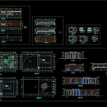 体育馆设计全套图纸CAD图纸
