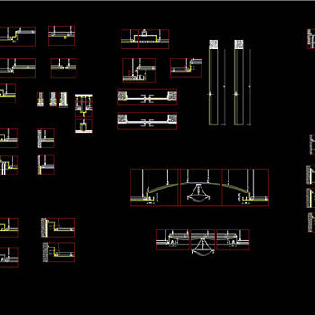 标准天花大样图集CAD图纸