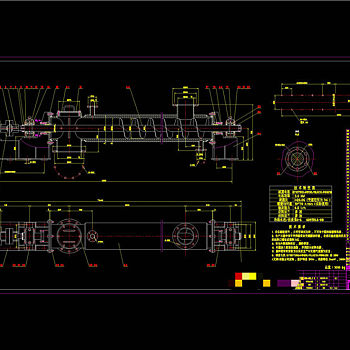 铝镁螺旋输送机CAD机械图纸