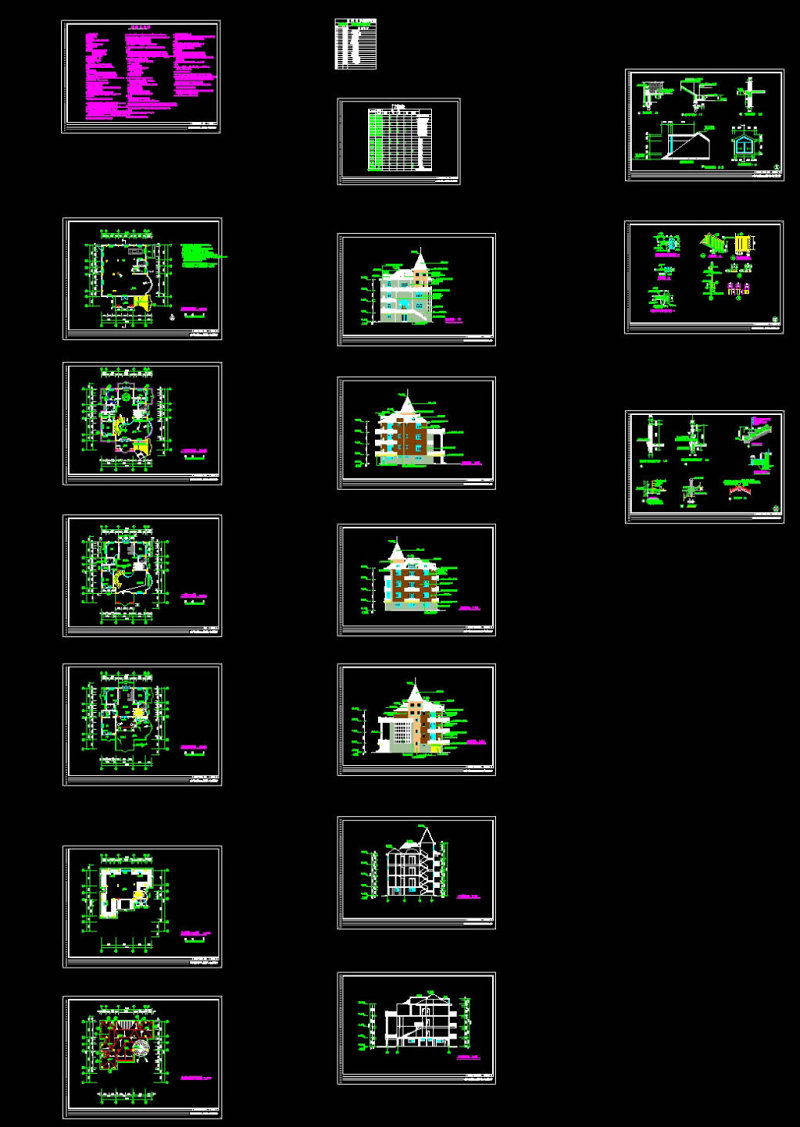 建施图全套CAD<a href=https://www.yitu.cn/su/7937.html target=_blank class=infotextkey>图纸</a>