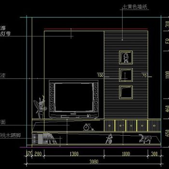 各种cad客厅装修图