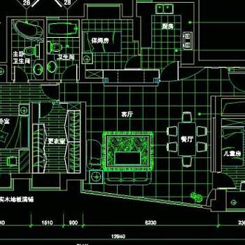 cad居室卧室全套图片