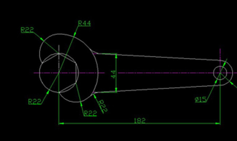 扳手CAD<a href=https://www.yitu.cn/su/7937.html target=_blank class=infotextkey>图纸</a>