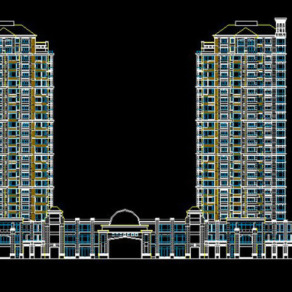 高层住宅楼建筑CAD图