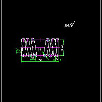 圆柱螺旋压缩弹簧CAD图纸