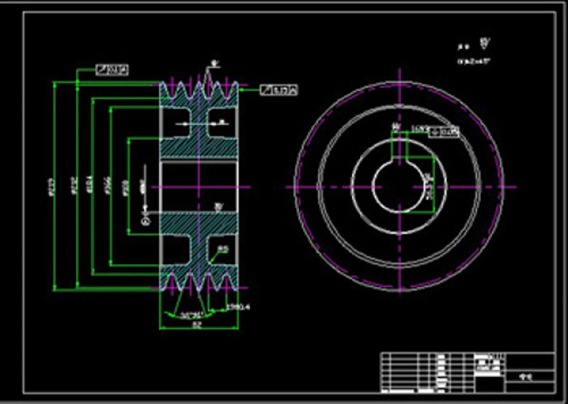 轮形飞轮CAD<a href=https://www.yitu.cn/su/7937.html target=_blank class=infotextkey>图纸</a>