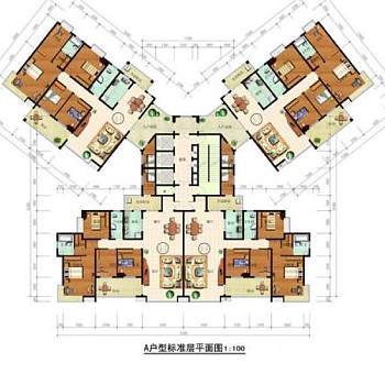 cad户型彩屏psd源文件图片