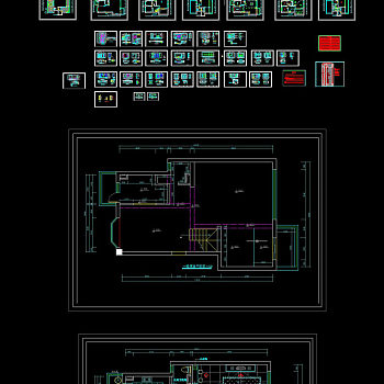 别墅装修全套CAD施工图