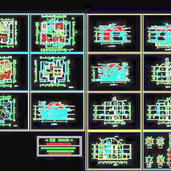 别墅常见设计类型CAD详图经典实例-1