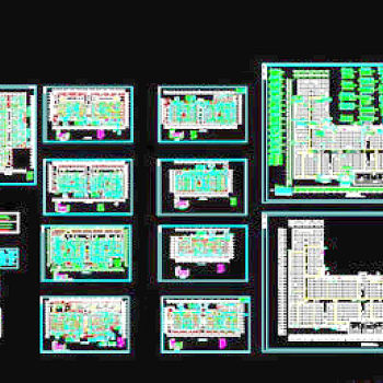 大型商场消防图纸CAD详图经典实例