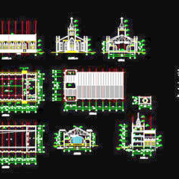 教堂设计CAD详图经典实例