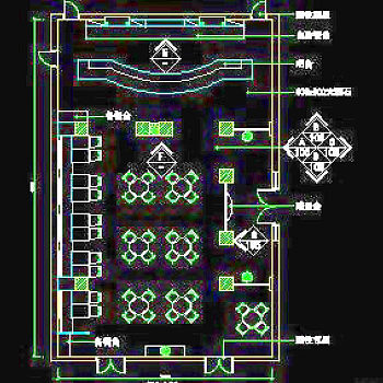 品餐饮类空间实例、西餐厅cad详图素材20090306更新-9