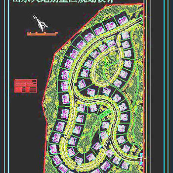 别墅区规划图CAD设计施工图纸