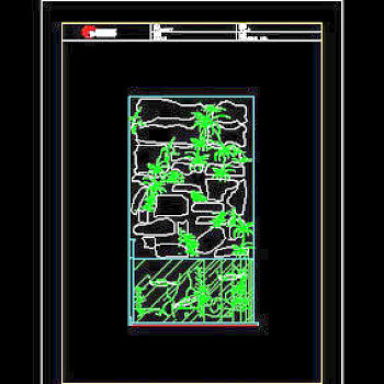 鱼缸CAD饰物陈设图纸素材6